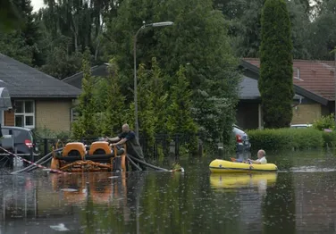 Oversvømmelse efter skybrud